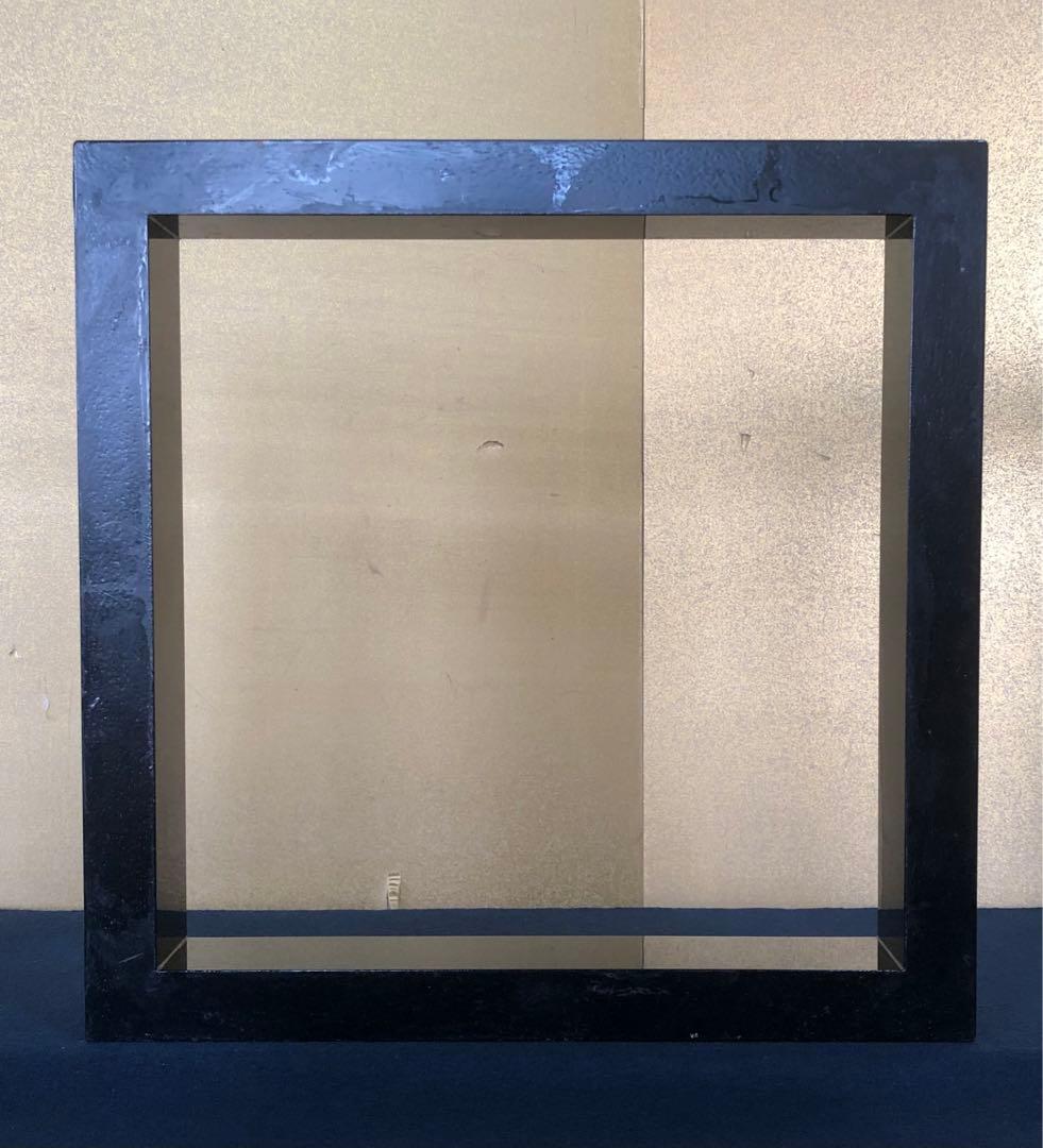 《R》茶道具 黒真塗 梨地 松竹梅 炉縁 木箱　260205く5