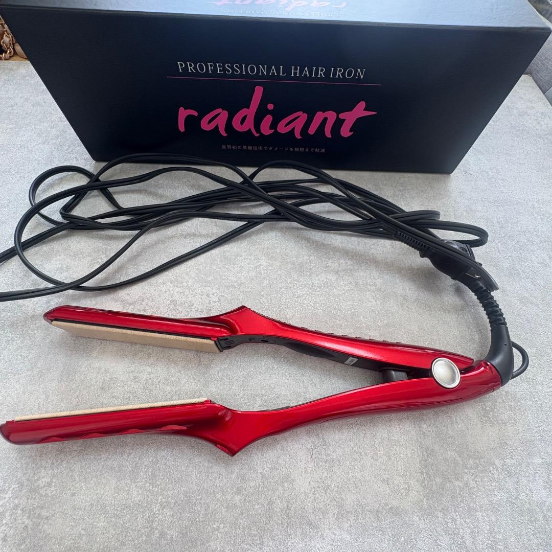 【美品】radiant プロフェッショナルヘアアイロン 28mm