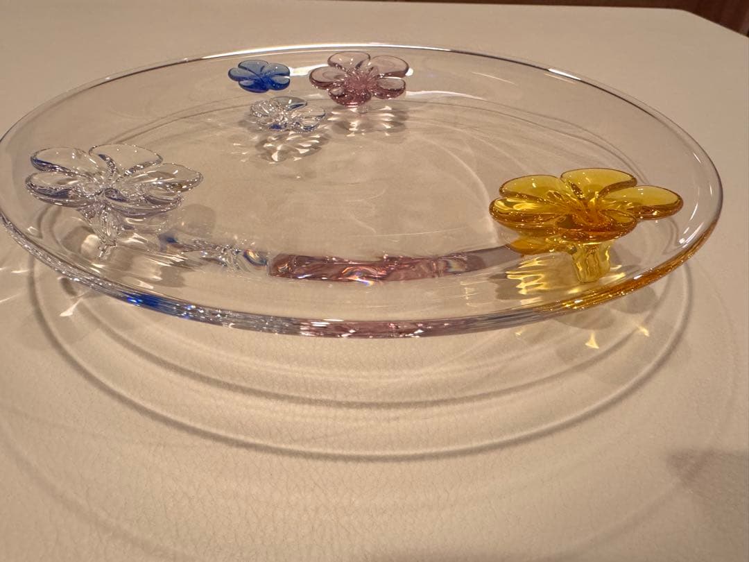 sghr スガハラガラス　カメリアプレート （23cm）