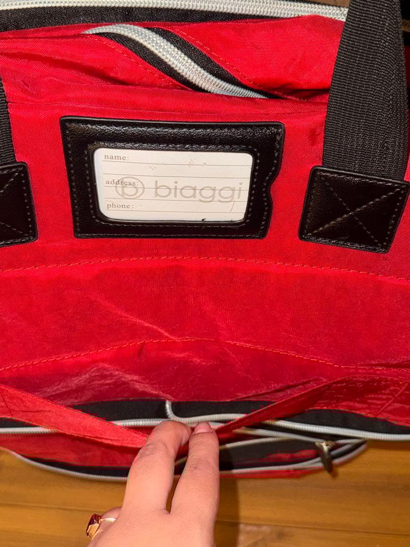 biaggi 旅行用バッグ 赤 紫 2色セット　未使用