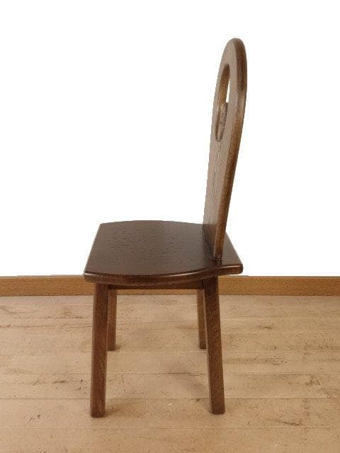 ふくろう １－ＣH　椅子　チェアー　花台　ナラ材　勇峰工芸（新）