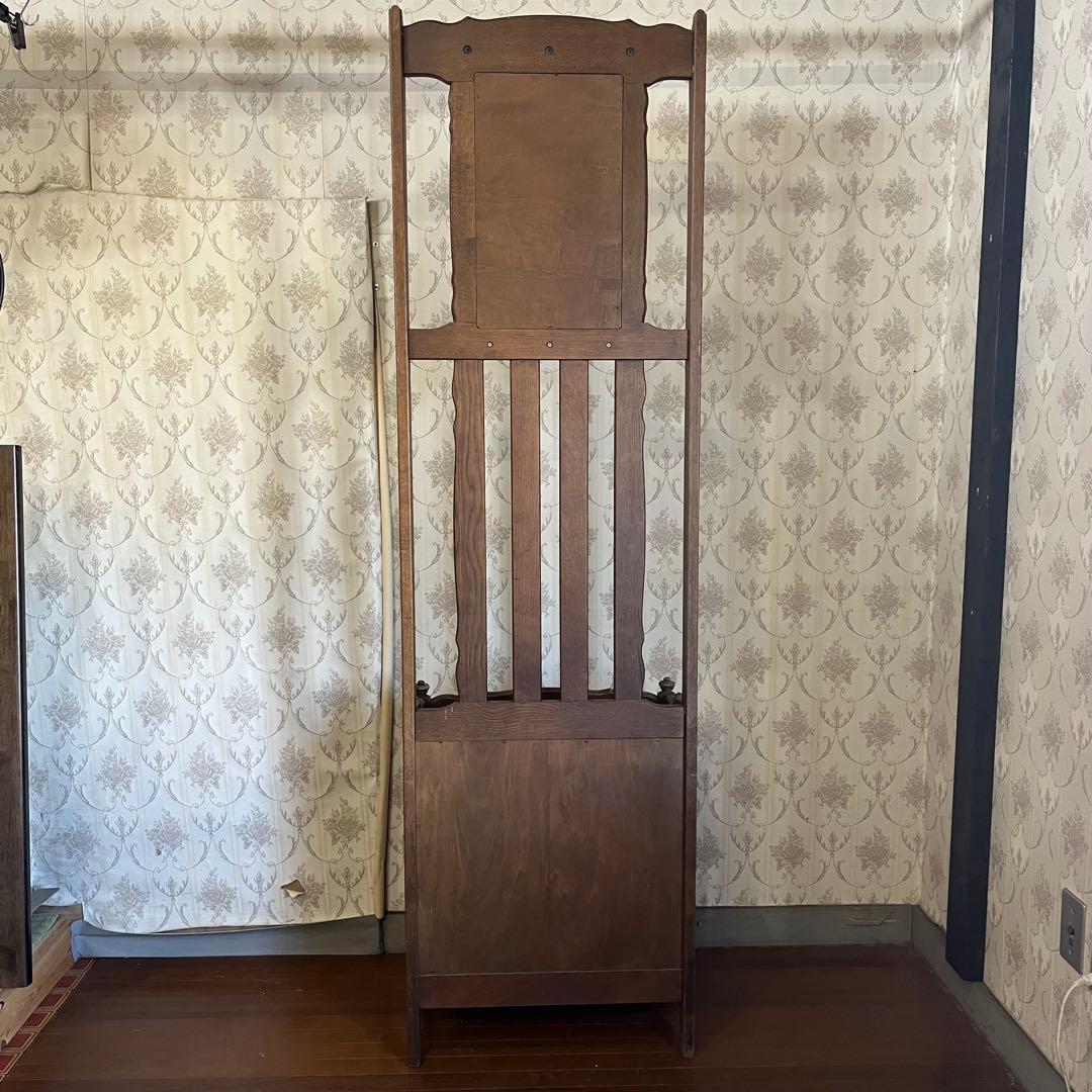 【アンティーク】昭和レトロ オールドカリモク 傘立て アンブレラスタンド 古道具