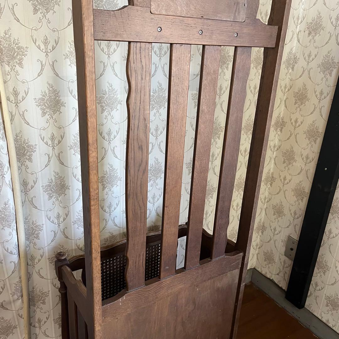 【アンティーク】昭和レトロ オールドカリモク 傘立て アンブレラスタンド 古道具