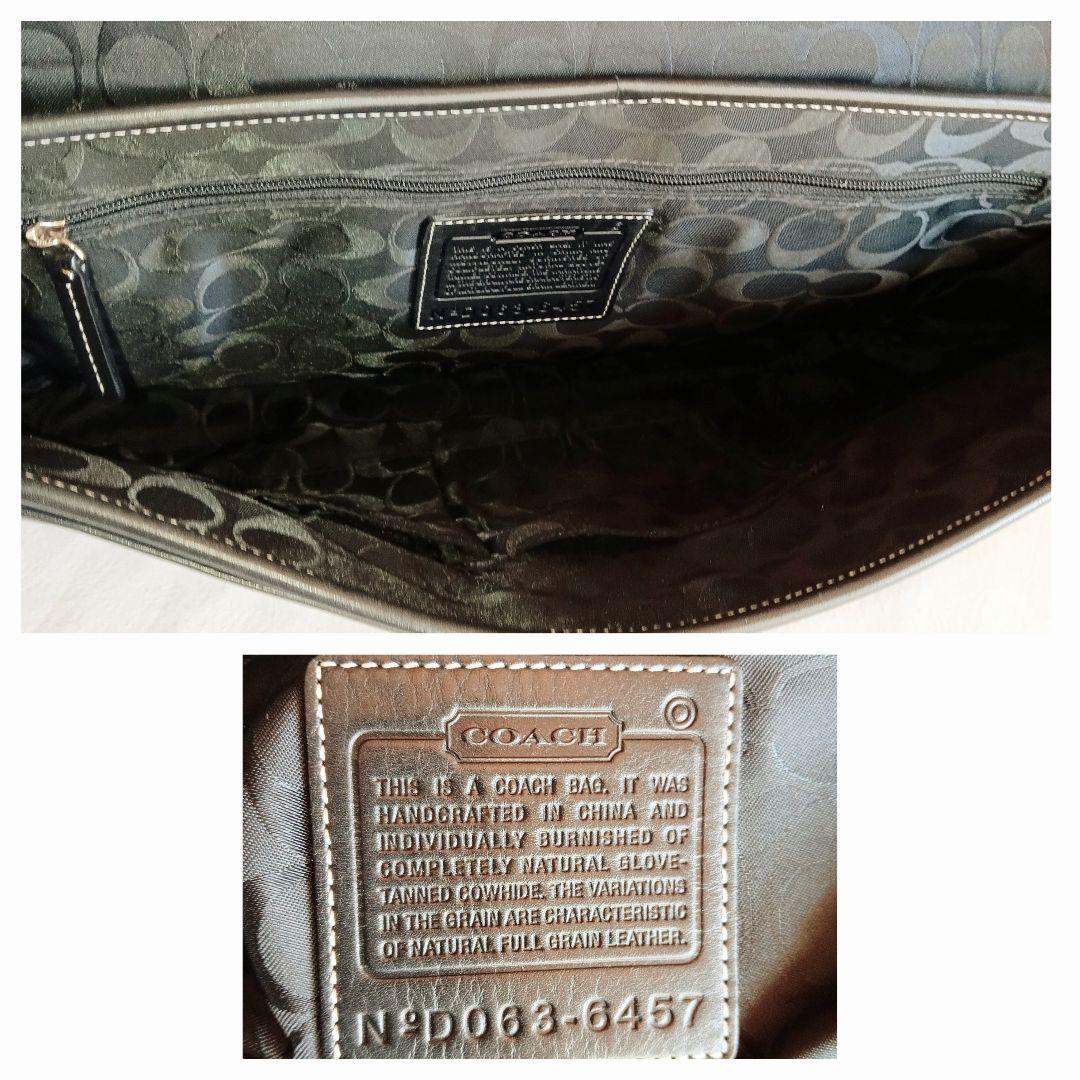 良品 コーチ 2way レザー ショルダー ハンドバッグ 鞄 レディース メンズ