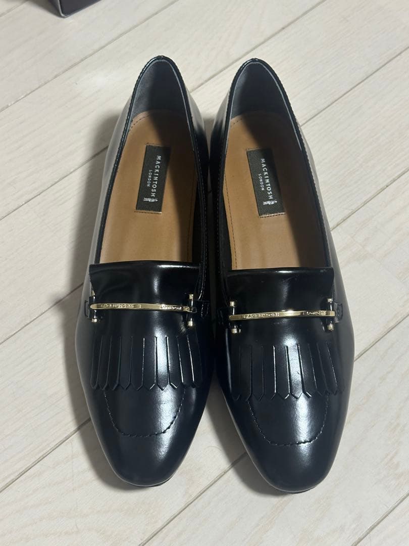 ⭐︎新品未使用⭐︎MACKINTOSH LONDON 黒　ローファー　24㎝