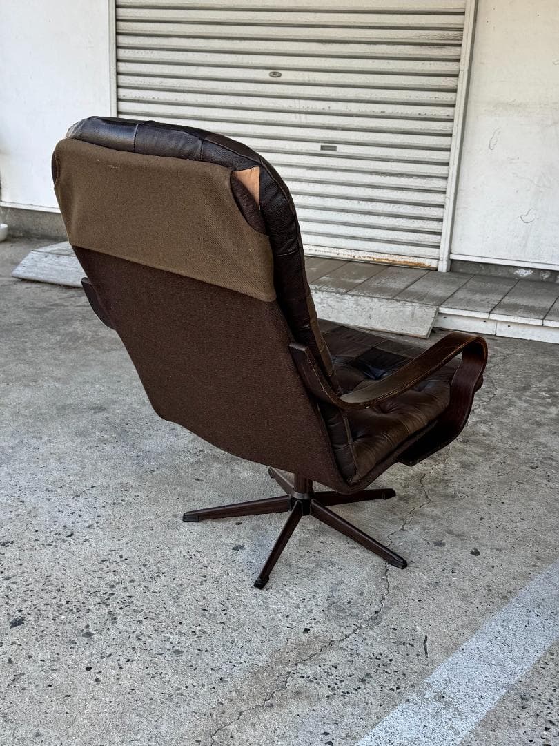 【希少】Westnofa ラウンジチェア Inca 本革 ミッドセンチュリー