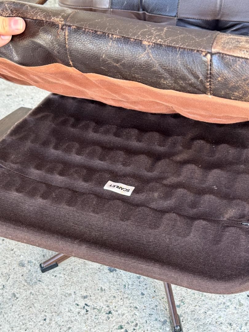 【希少】Westnofa ラウンジチェア Inca 本革 ミッドセンチュリー