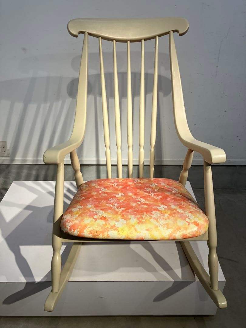 オールド、鳥取家具、ロッキングチェア、昭和レトロ、和モダン、キツツキ、日進木工、