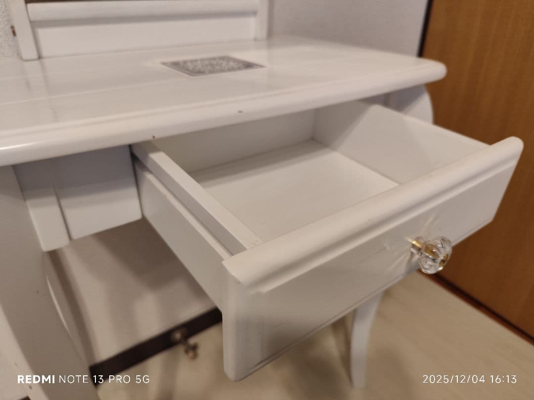 直接引渡限定　ホワイト ドレッサー 引き出し