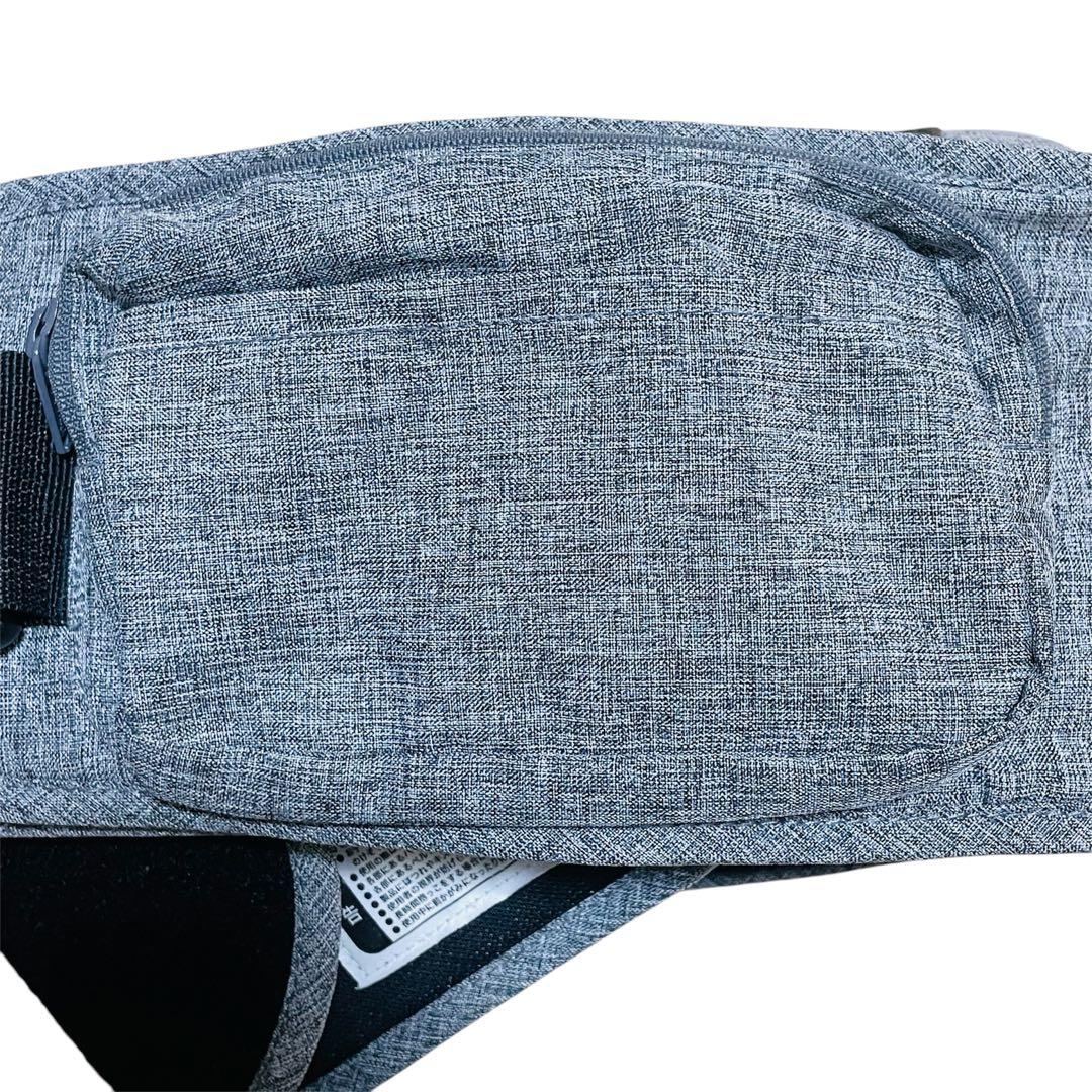 napnap ヒップシート Tran ダブルショルダー メランジグレー