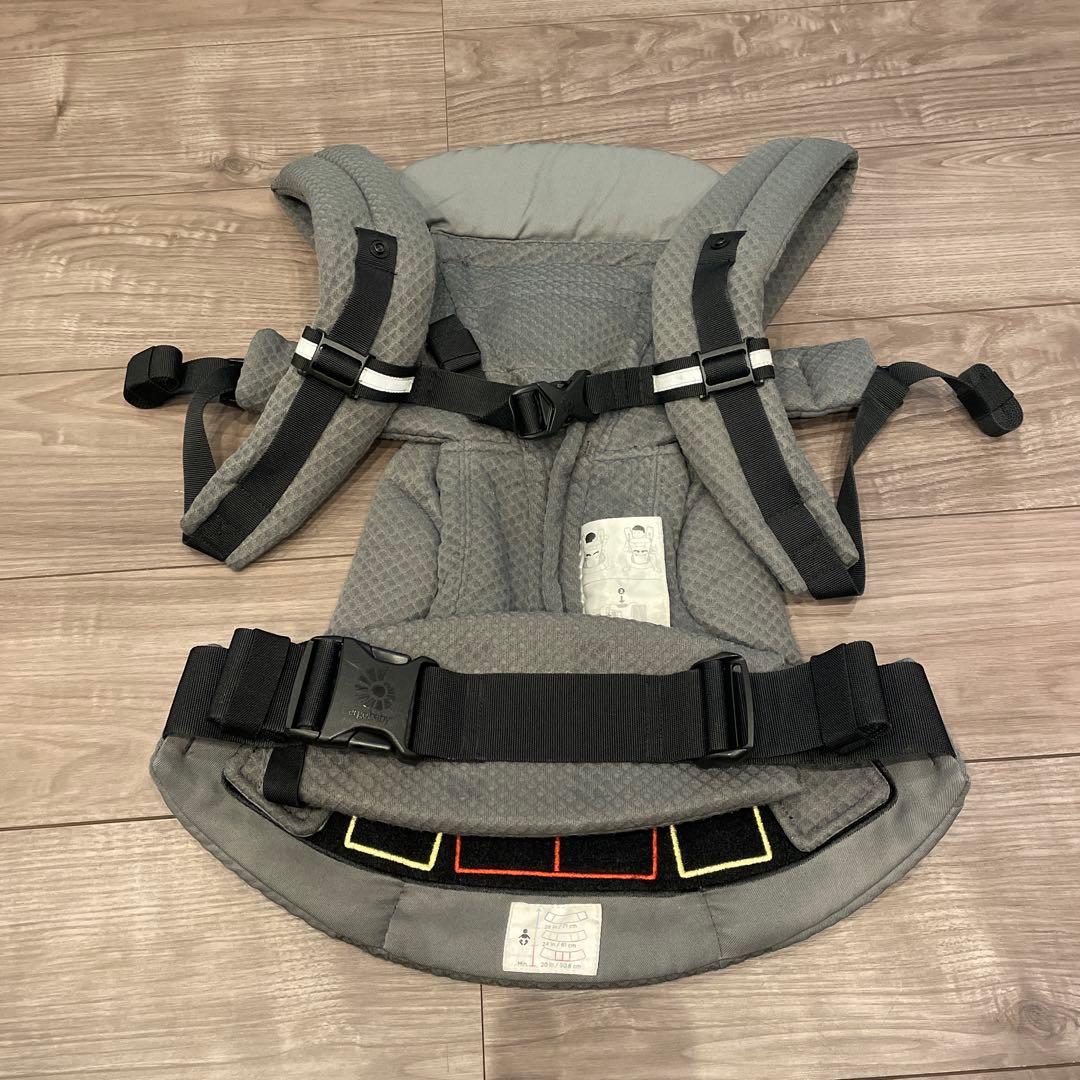 【エルゴベビー 】グレー 抱っこ紐 収納ポーチ付き➕収納バッグ付き