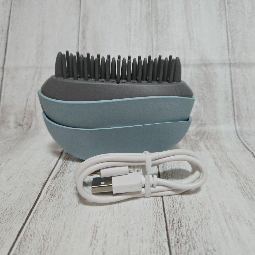 icoelle イオンコームアイロン　ペールアクア