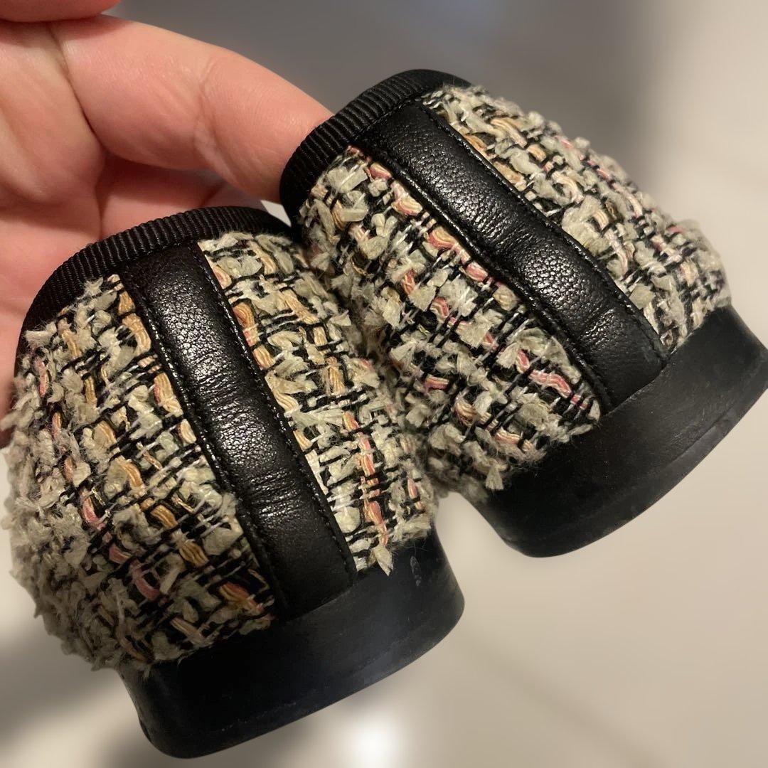 CHANEL バレリーナ　ツイード
