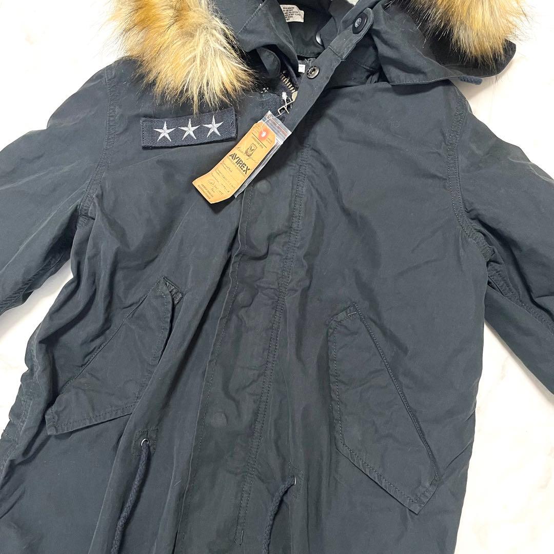 未使用 アヴィレックス×earth モッズコート ライナー ファー ワッペン M