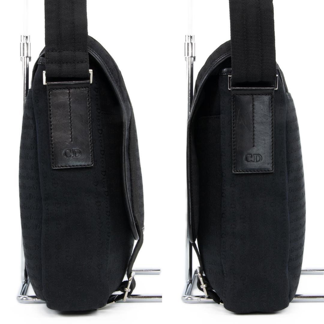 本物 ディオール オム メッセンジャーバッグ メンズ 黒 Y2K 斜め掛け ロゴ