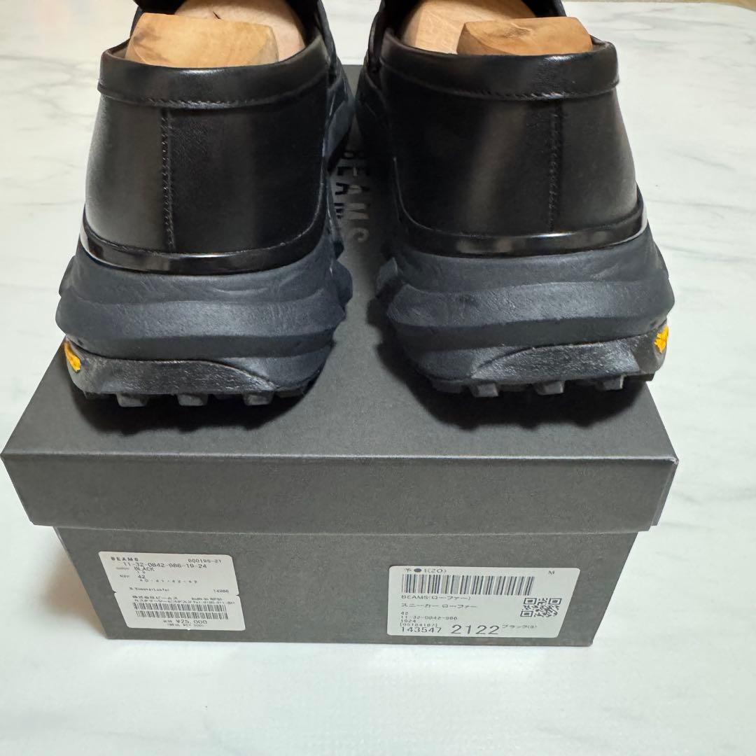 【美品】BEAMS B.SneakerLoafer BLACK/42