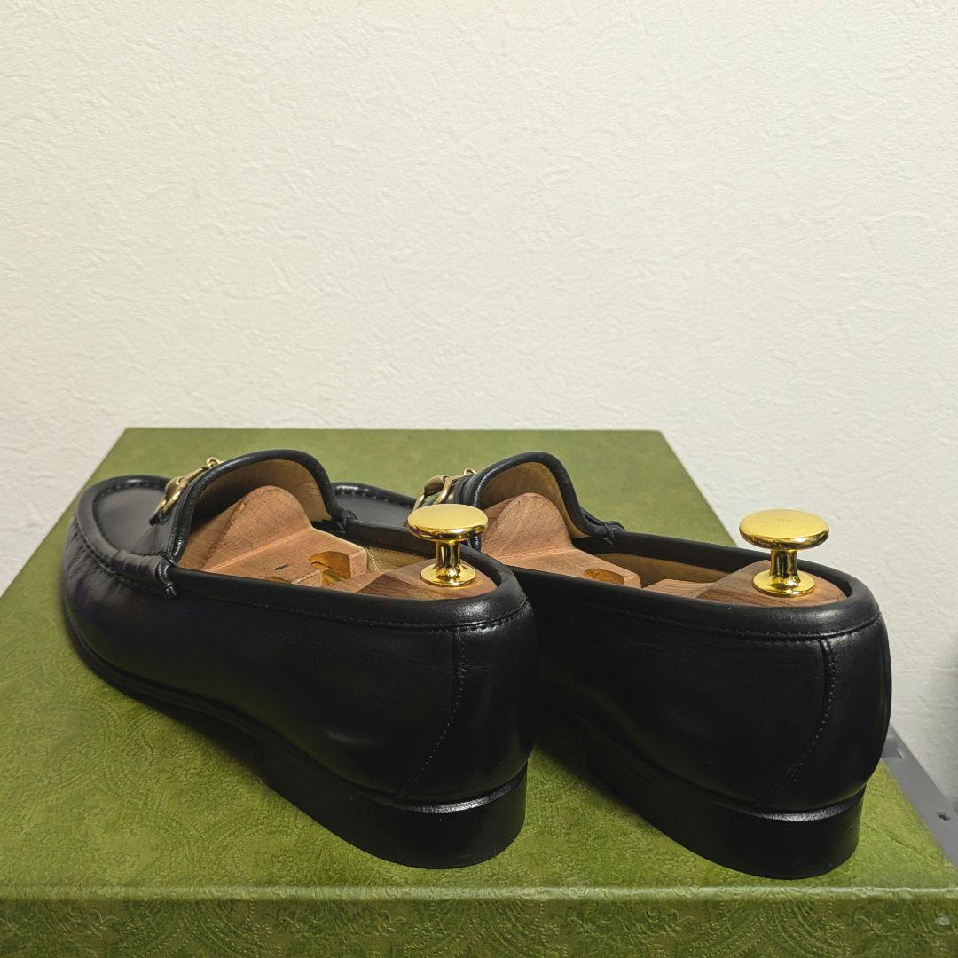 美品　GUCCI　ホースビットローファー　ヴィンテージ　黒　金　37 1/2C