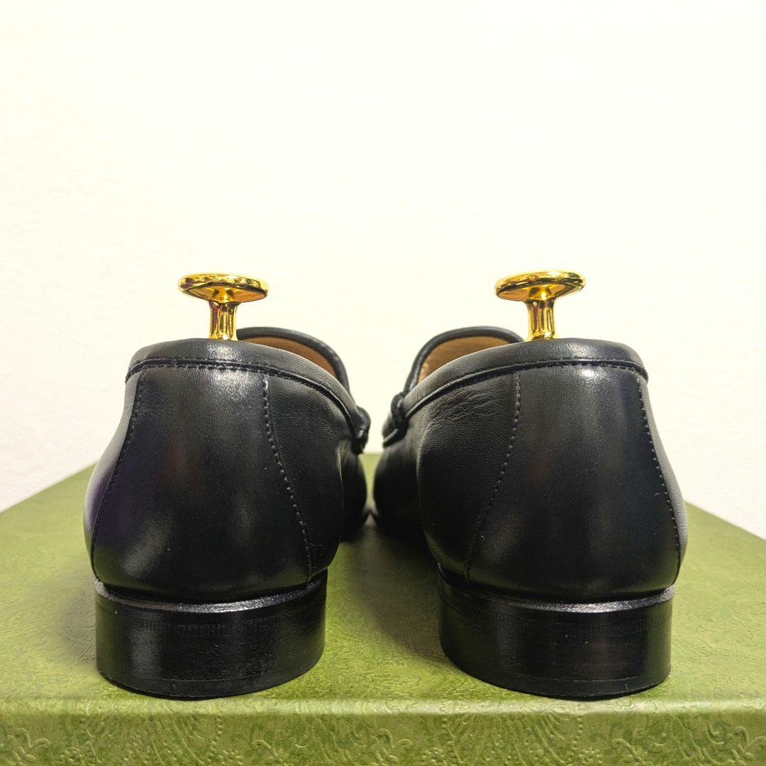 美品　GUCCI　ホースビットローファー　ヴィンテージ　黒　金　37 1/2C