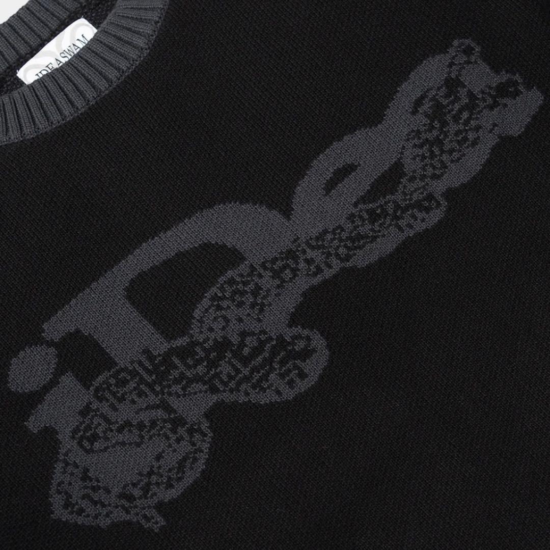 トップス IDEASWAM OUROBOROS KNIT SWEATER BLACK M