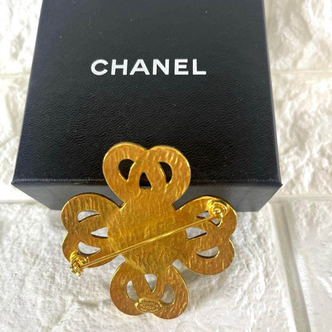⭐️超美品⭐️CHANEL シャネル　ヴィンテージ　ブローチ　石　ゴールド　97P