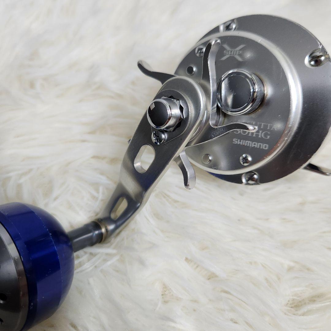 シマノ オシア カルカッタ 301HG 夢屋パワーハンドルノブ 左ハンドル