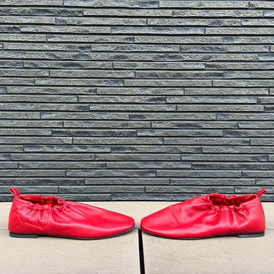 3.1 Phillip Lim ギャザー シューズ パンプス 37赤 イタリア製