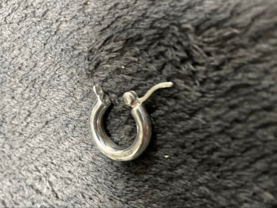 TOMWOOD シルバー フープピアス 片耳用　0705