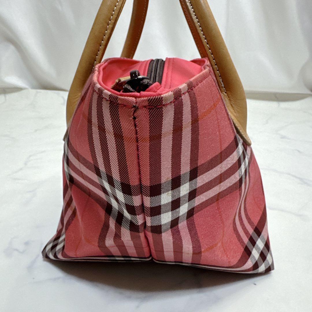 Burberryバーバリーブルーレーベル トートバッグ ピンク