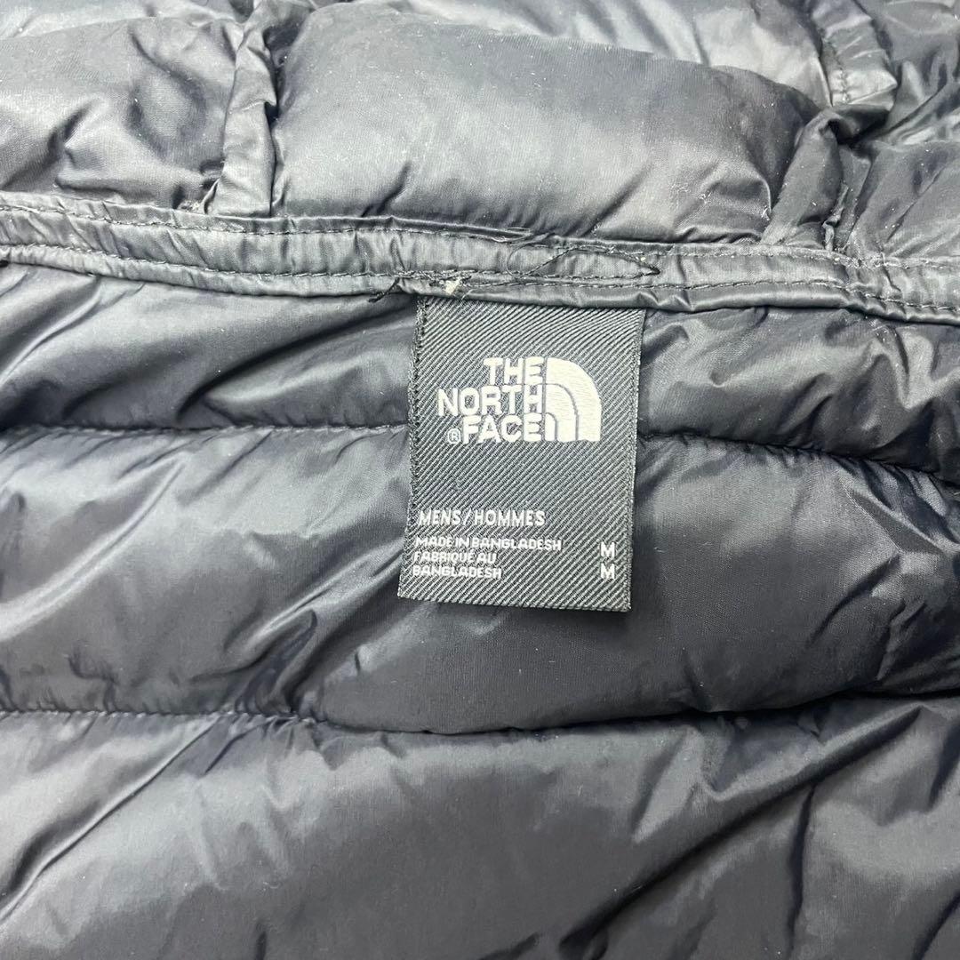 THE NORTH FACE ダウンジャケット フード　パーカー　Mサイズ　黒系