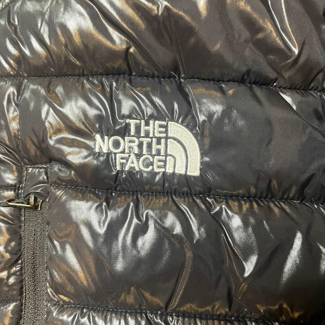 THE NORTH FACE ダウンジャケット フード　パーカー　Mサイズ　黒系