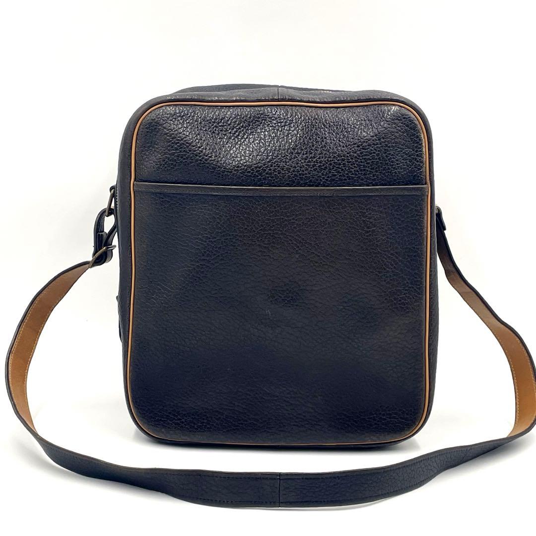 HERMES ヴィクトリア アルデンヌ ショルダーバッグ 〇I刻印 ブラック