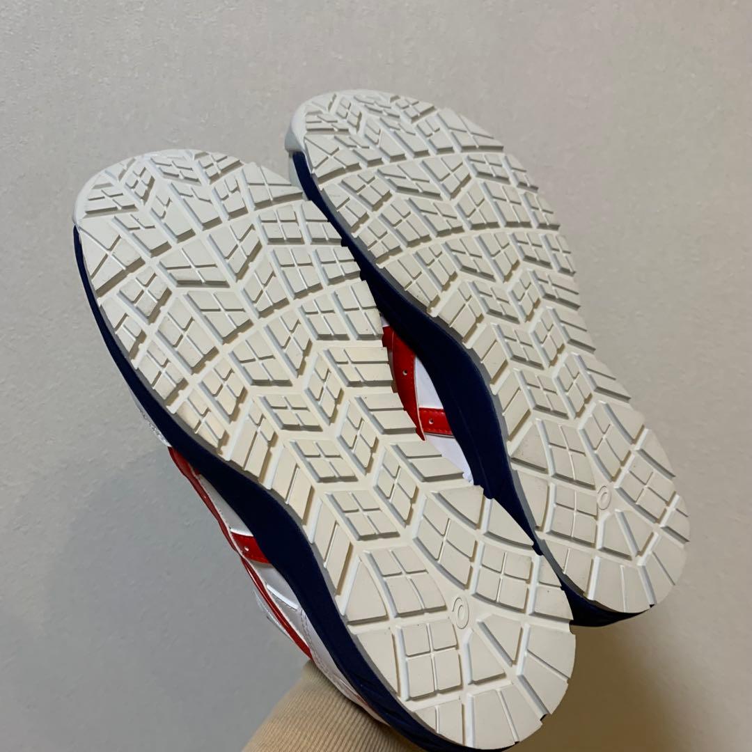 【新品】 アシックス asics ウィンジョブCP209 白×赤×紺 27cm