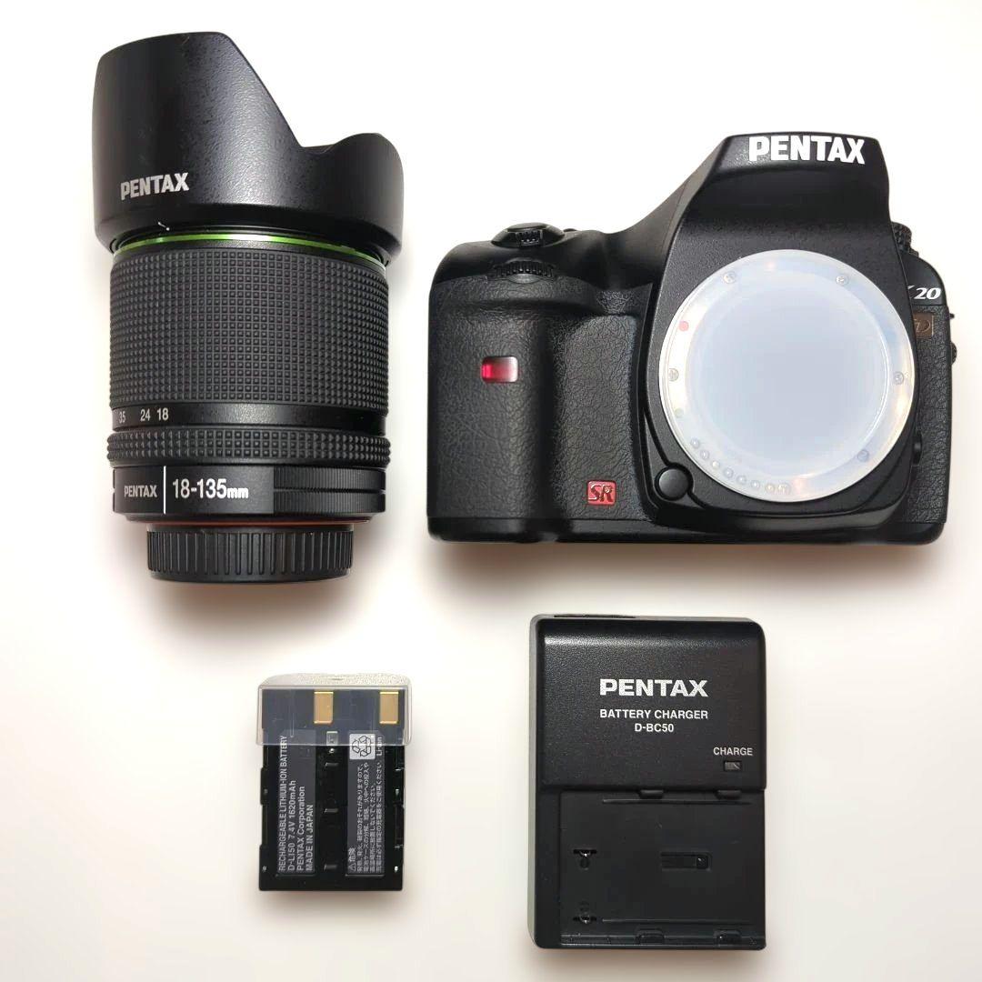 PENTAX K20D デジタル一眼レフカメラ 本体 バッテリー付　レンズ