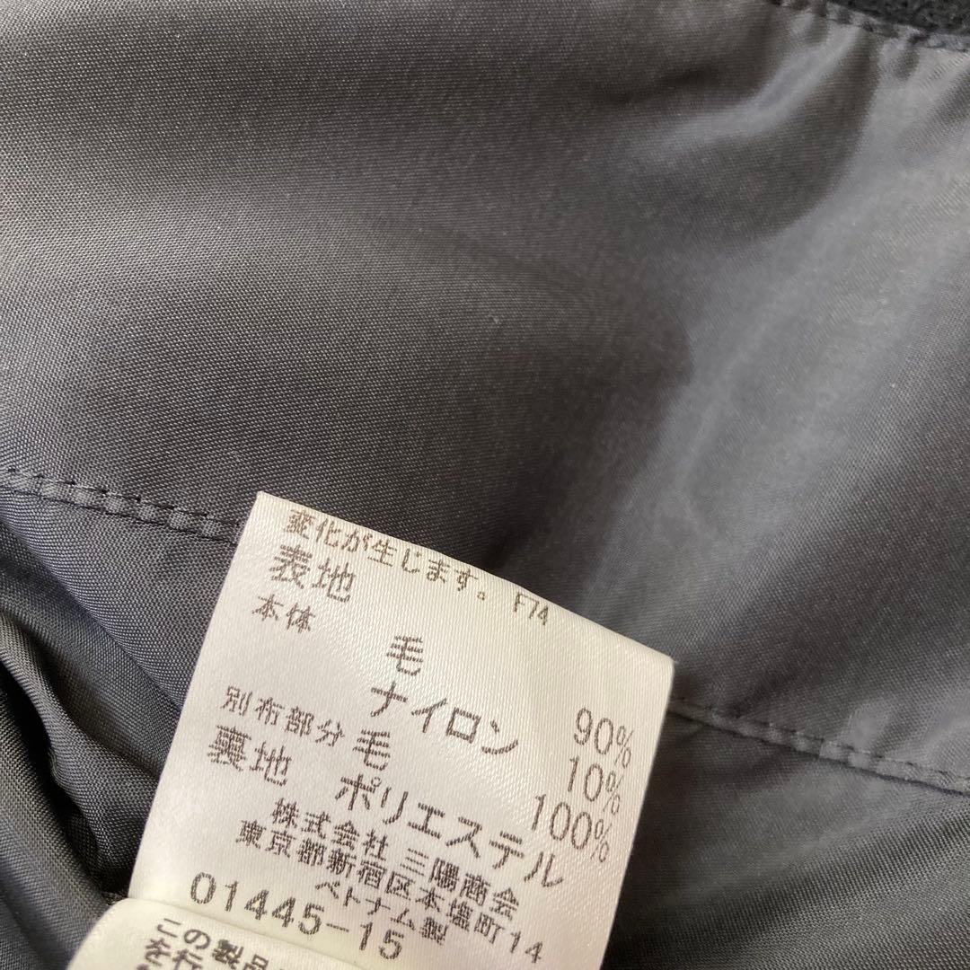 Ⓜ️ 　バーバリーブルーレーベル　金ボタン　ピーコート　ナポレオン　ウール