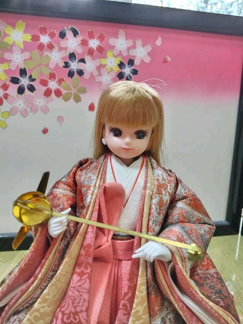 雛人形　リカちゃん　三人官女　リメイク品 　④