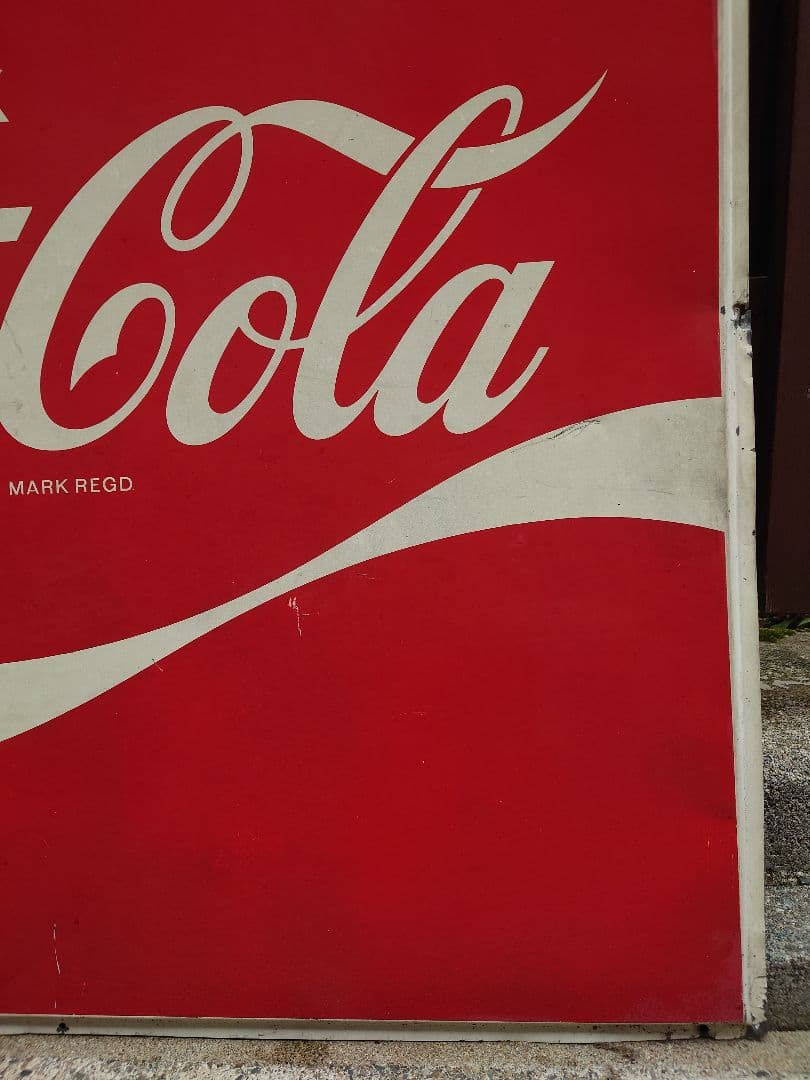 コカ コーラ 昭和レトロ ホーロー看板 赤ロゴ ヴィンテージ アメリカン雑貨
