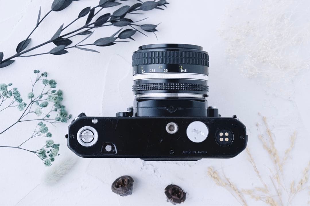 完動品 ◉ Nikon FE2 単焦点レンズ付き フィルムカメラ