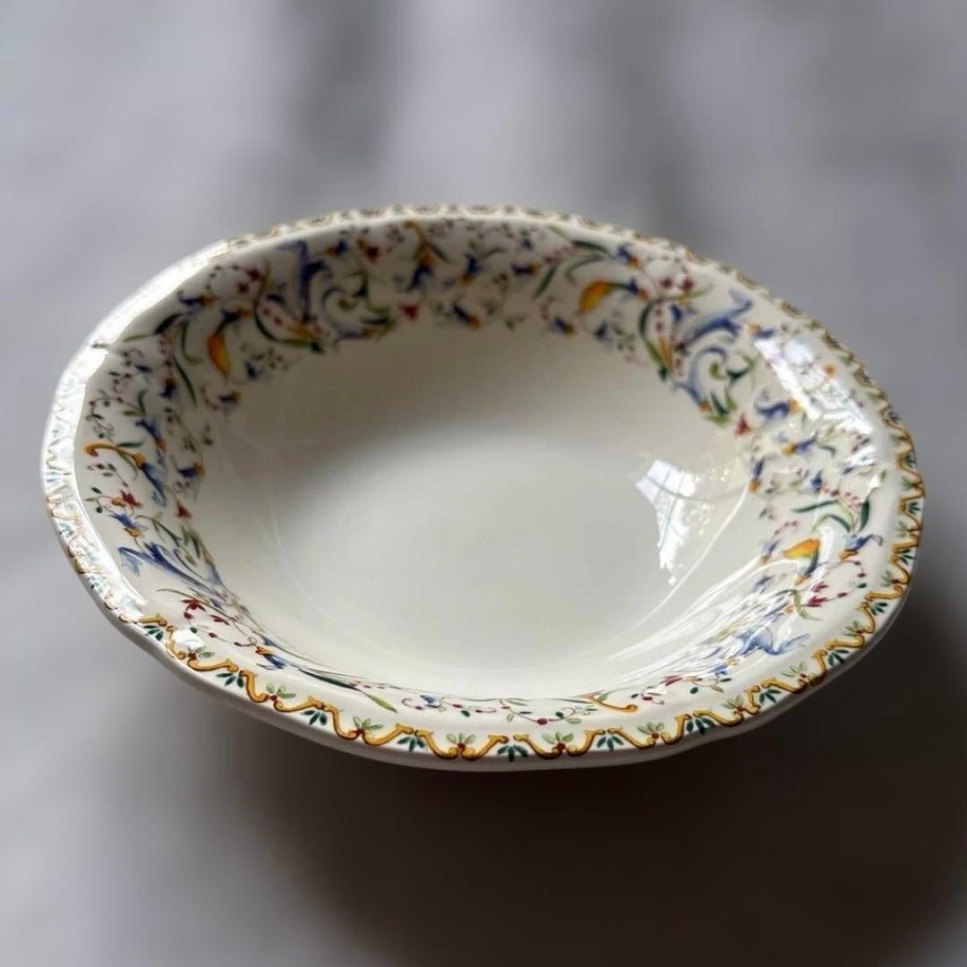 Gien トスカーナ シリアルボール２枚セット　深皿　サラダ　スーププレート