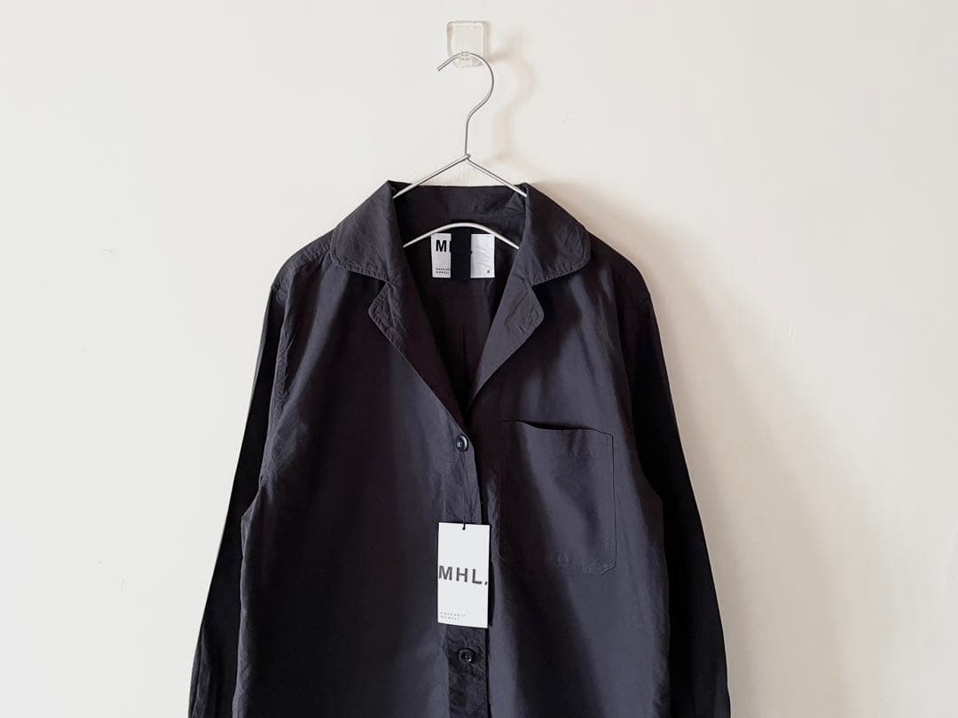 新品タグ付 マーガレットハウエル ソフトコットンタイプライターシャツ 2024