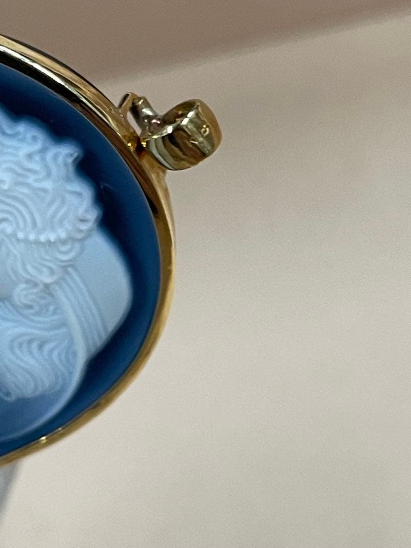 K18 メノオカメオ　 ペンダントトップ