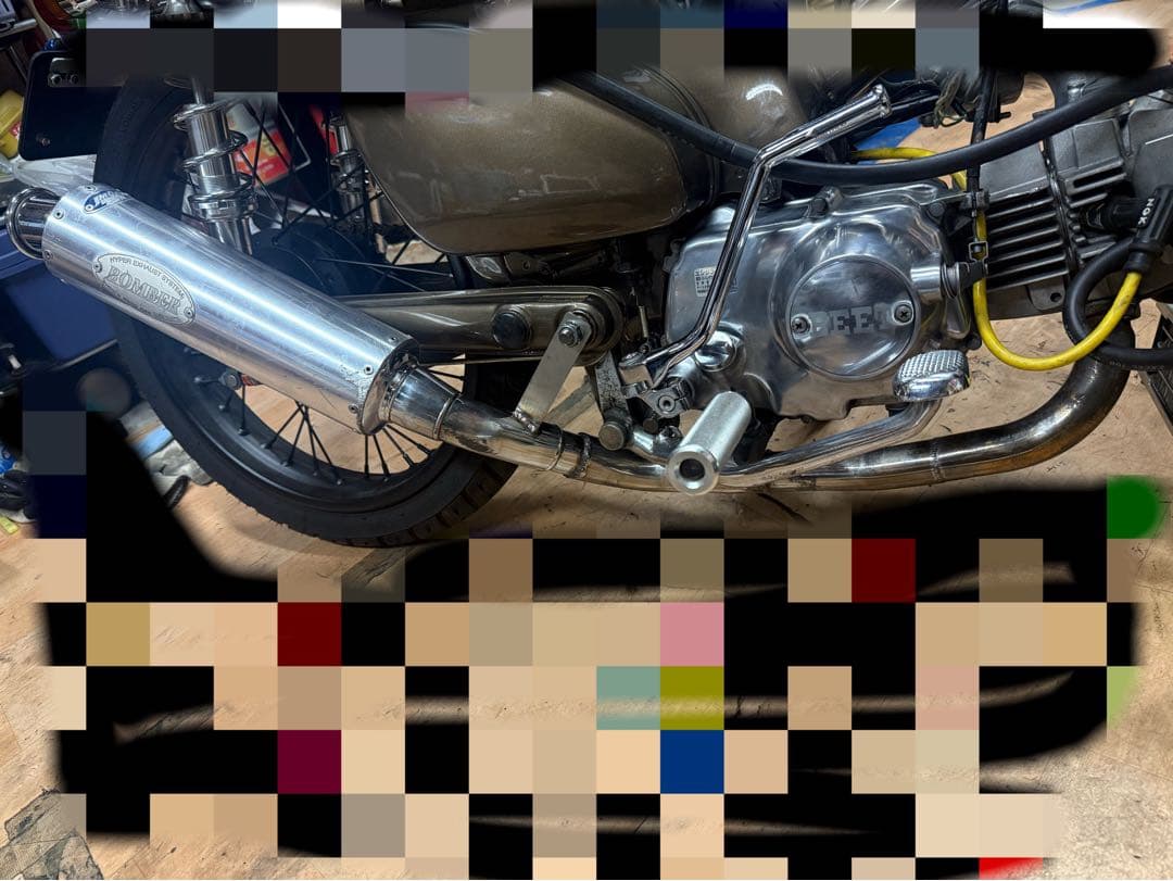 スーパーカブ 武川ボンバーマフラー　ワンオフ　マフラー　送料込み