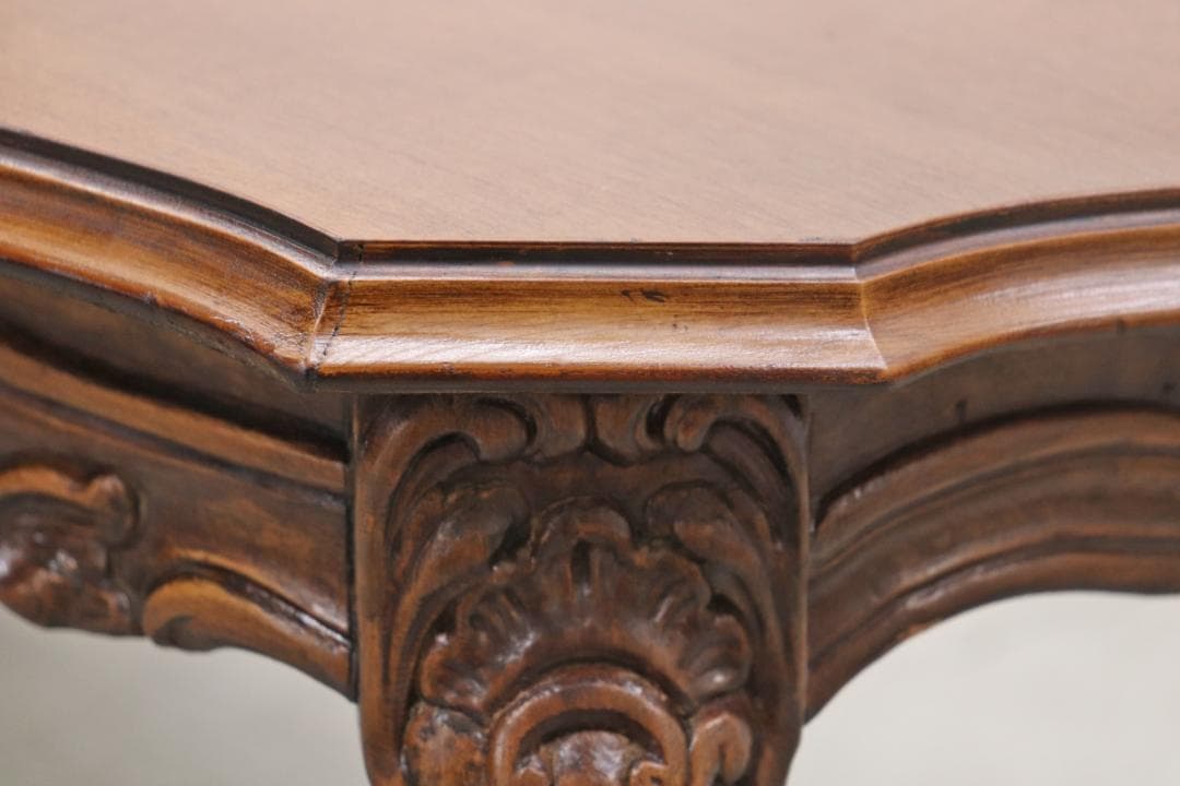 ヴィンテージ クラシカル オーバル センターテーブル サイドテーブル 1 猫脚