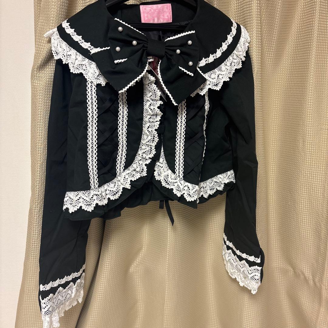 新品 angelic pretty Dollyレースアップボレロ 黒