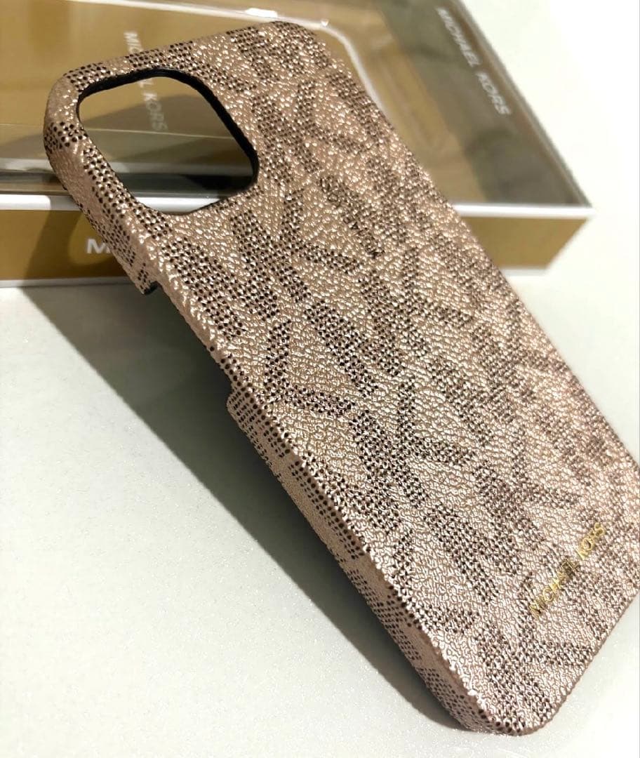 ☘️値引き大歓迎☘️正規品マイケルコースiPhone13 対応 ケース ローズ ロゴ