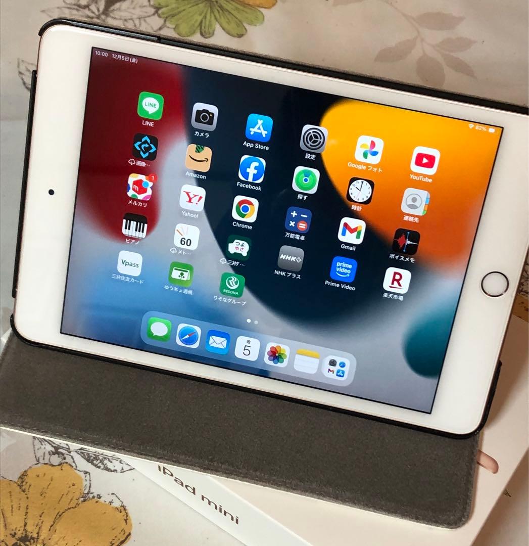 iPadminiWi-Fi+Cellular 第5世代ゴールド64G箱充電極美品