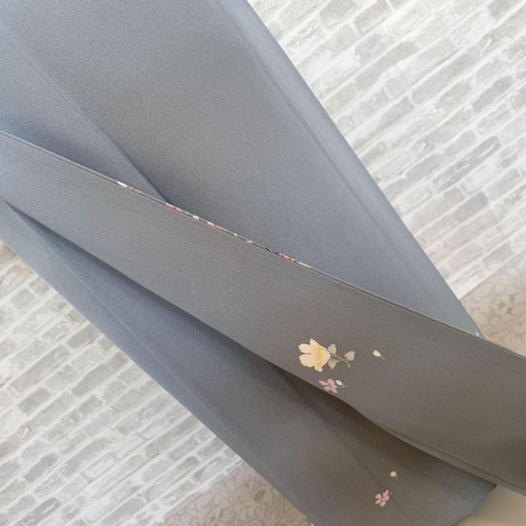 訪問着　フルセット　枝垂れ桜　上品な控えめ　華々　着物　付け下げ　Q1