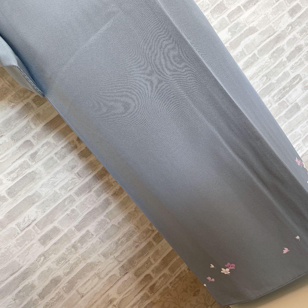 訪問着　フルセット　枝垂れ桜　上品な控えめ　華々　着物　付け下げ　Q1