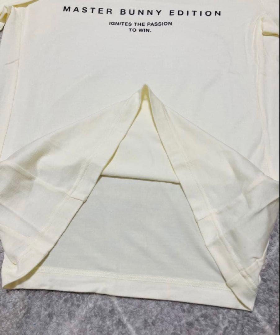 新品 パーリーゲイツ マスターバニー デュアルウォームベア天カットソー6LL白