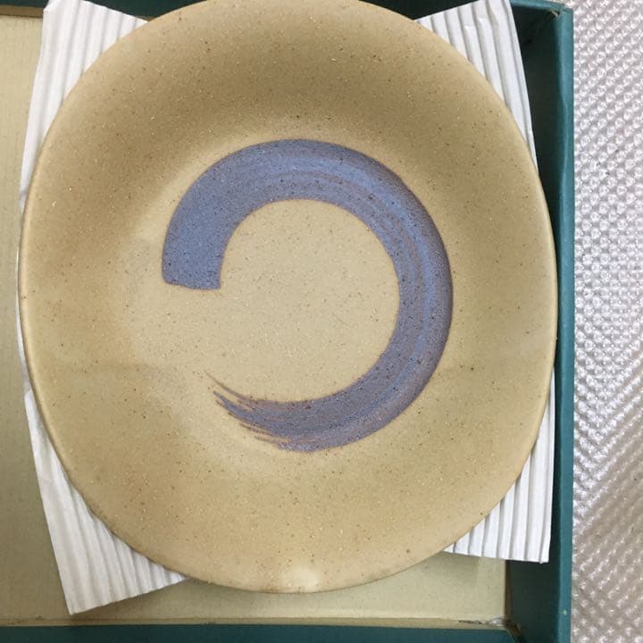 0581　美濃焼 深山窯 皿 コップ スプーン 5客セット