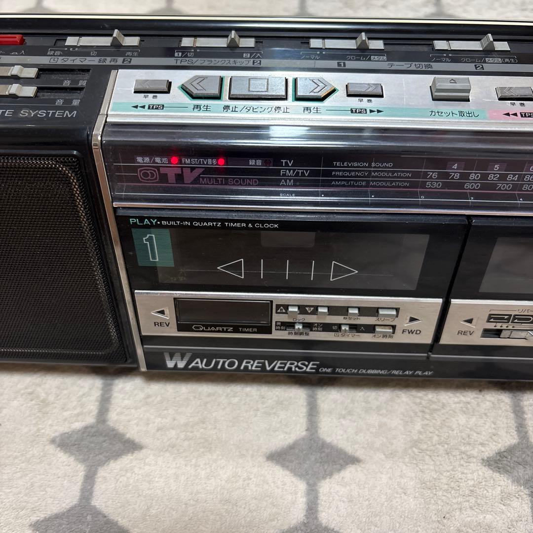 National ラブコール RX-FW50 ブラック レトロ ラジカセ